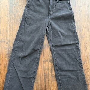 GAP Black Denim Jeans Wide-Leg High Waisted - Size 6R